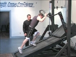 The toughest workout there is. 40% incline and no power to the tread. Don't try this on any treadmill but the M1t-HS.